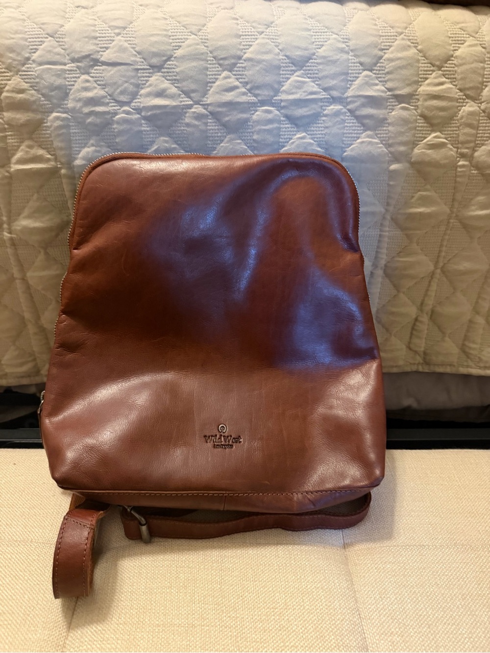 Brown Leather Backpack